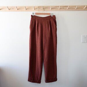Vintage multicolour wool blend trousers